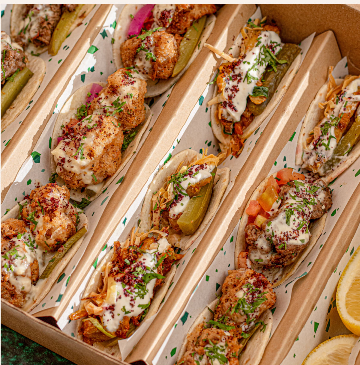 Maryool Lebanese food in takeaway boxes