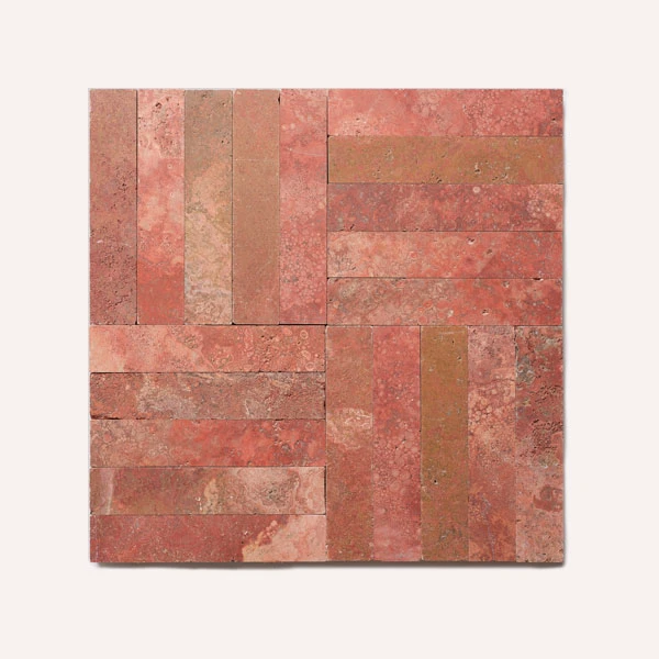 red travertine brick