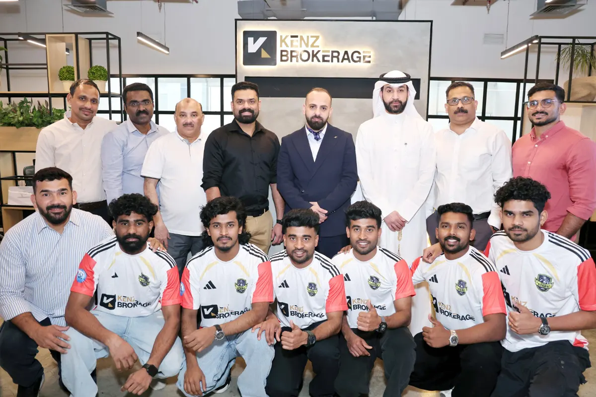 Kenz Silver Stars FC 2026 team photo with sponsors