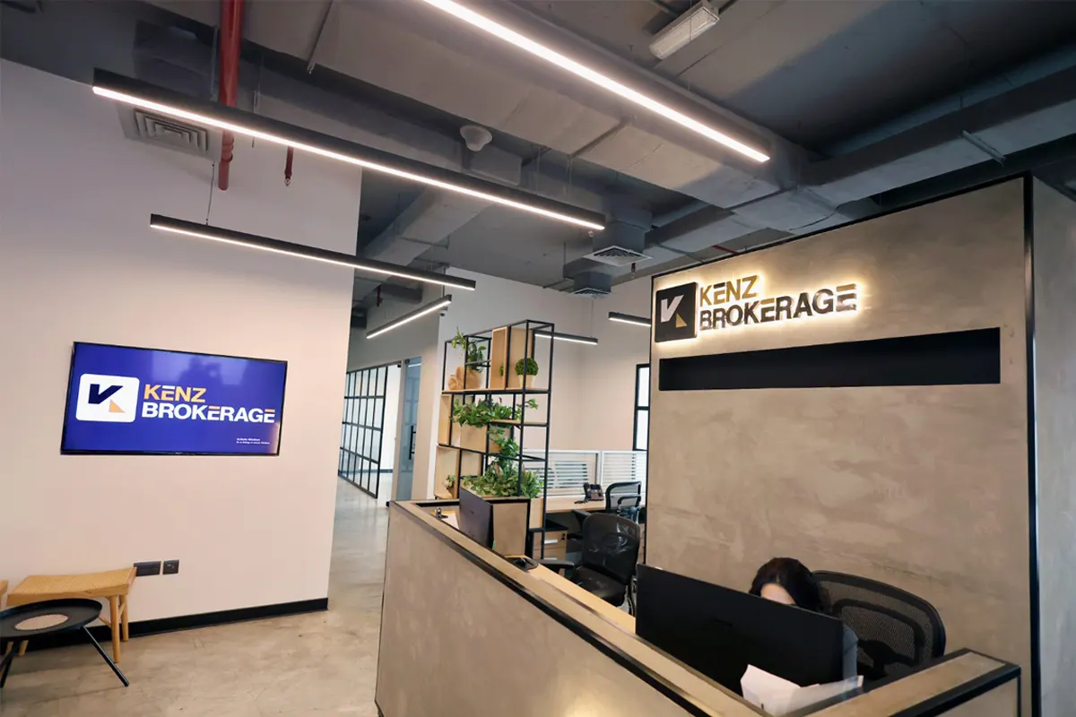 Kenz Brokerage office reception area